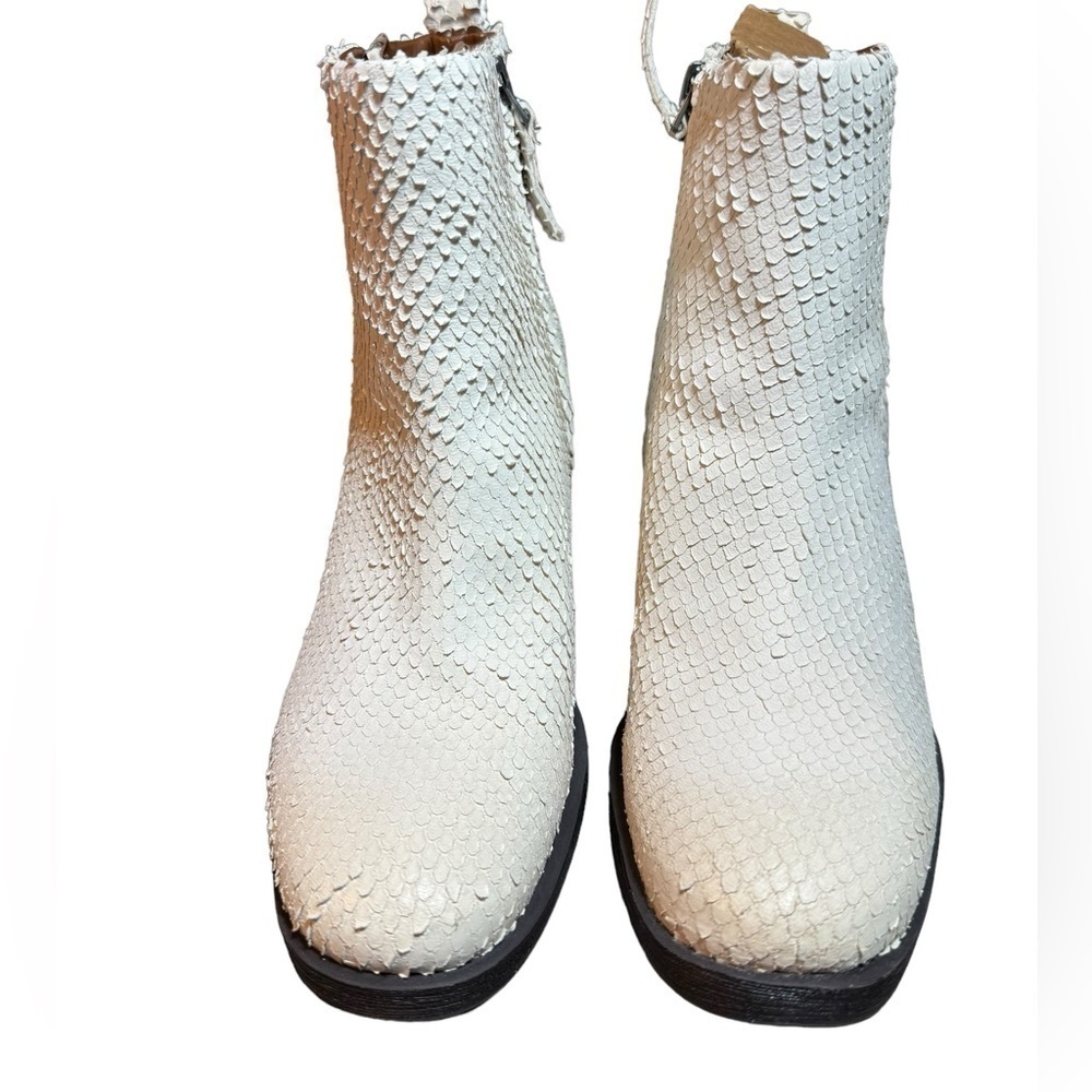 Franco Sarto Kessa Python Artesian Leather Bootie… - image 2